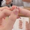 [Liuguang] Purely Handmade Wearable Nails, High-End, Accessible Luxury, French Style Cat-Eye Manicure, Gradient Nails