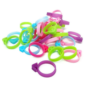 Floral Bag Sealing Silicone Tie Thickened Cream Bag Sealing Rubber Ring Squeeze Bag Auxiliary Ring Leak-proof Ring