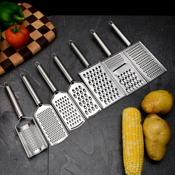 Stainless Steel Cheese Grater Multifunctional Vegetable Cutter Scraping Radish Planer Potato Vegetable Fruit Planer Cheese Planer