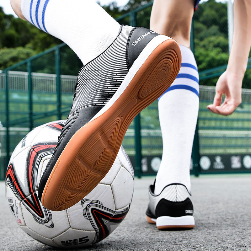 Giày bóng đá nam cổ thấp đinh gãy tập luyện thi đấu size 38-45 — DR07 đinh gãy đen trắng, DR07 đinh gãy vàng đen