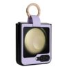 Suitable for the New Samsung Foldable Screen Z Flip8 Small Chanel-Style Phone Case Z Flip5/4/3 Ring Flip Leather Case