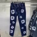 【kapok】dark blue jeans (white garland)