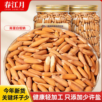 Chunjiangyue Brazilian Pine Nuts New Arrival Roasted Seeds Hand-Peeled Extra Large Capsules Specialty Nut Snacks Without Additives Wholesale