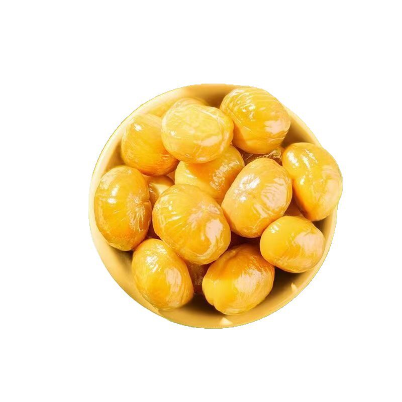Sweet and Tender Chestnut Kernels, Ready-To-Eat Small Package Chestnut Kernels, Chestnut Oil Snacks for Pregnant Women, Cooked Chestnut Snacks, Open Bag