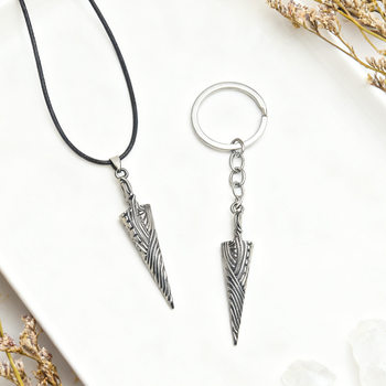 Game Peripheral Hollow Knight Keychain Pendant Main Character Weapon Pure Bone Nail Pendant