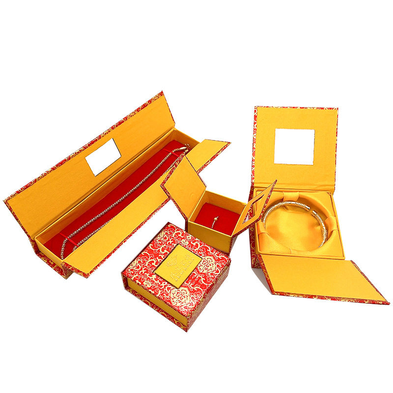 Jewelry Bracelet Box Necklace Box Window Return Jewelry Packaging Box Gold Ring Box Pendant Box Gift Box