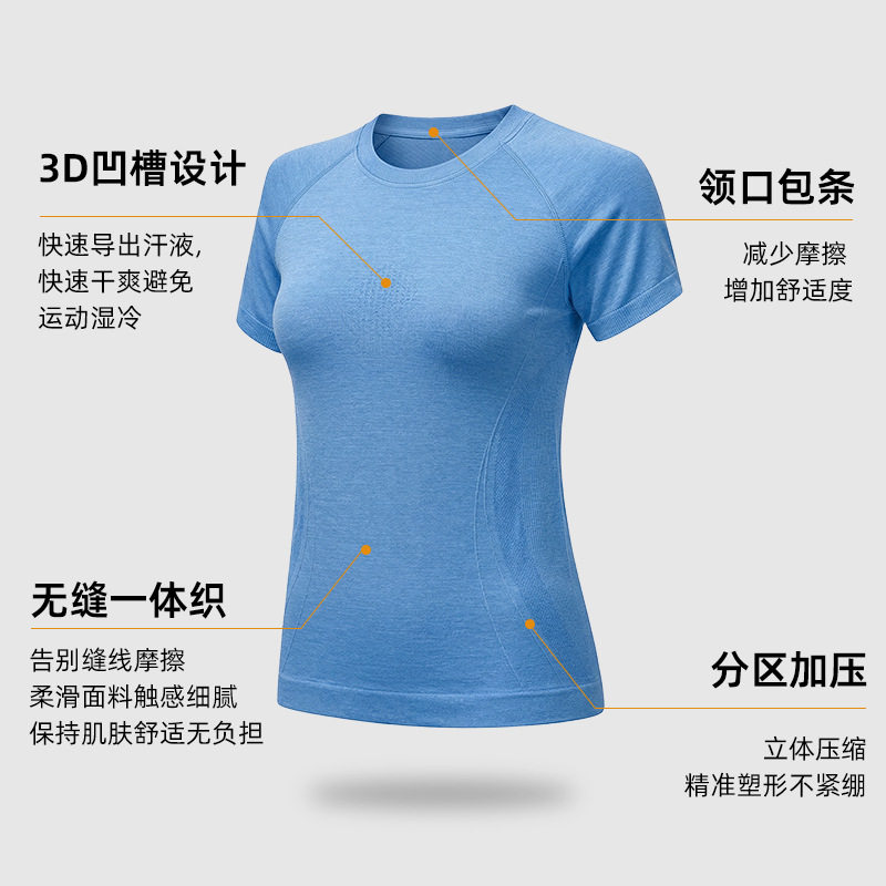 美利奴羊毛速干衣T恤户外徒步登山美丽诺运动吸湿排汗抗菌短袖女