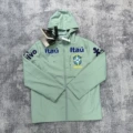 【hooded】air jordan logo - brazil windbreaker - green