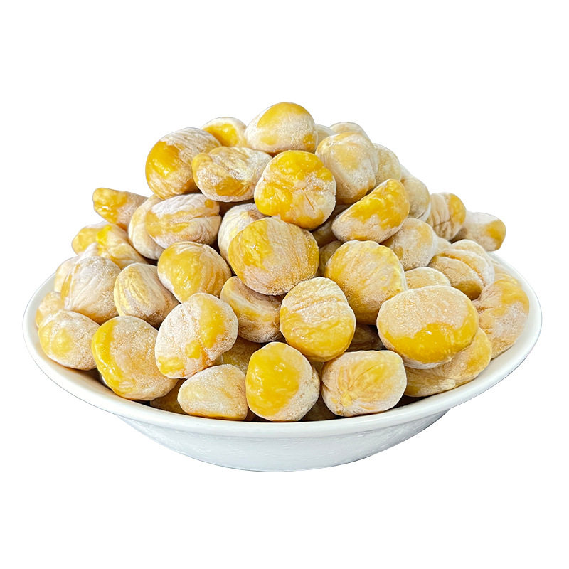 Factory Processing Cooking Vacuum Golden Quick-frozen Chestnut Kernel Soup Stew Stewed Pork with Braised Meat Large Panels of Chicken with Dish Frozen Chestnut Kernel