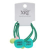 Card-Mounted High-Elasticity Knotted Hair Tie, Candy-Colored Girl's Ponytail Hair Tie, Sweet Ball Hair Tie, Cute Rubber Band