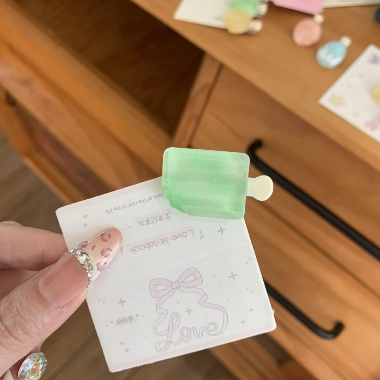 可爱迷你冰淇淋发夹创意搞怪雪糕碎发刘海夹卡通ins风高颜值发卡