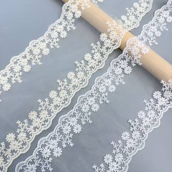 In Stock 16cm Bilateral Symmetrical Milk Silk Mesh Lace DIY Bow Hairpin Hairband Accessories