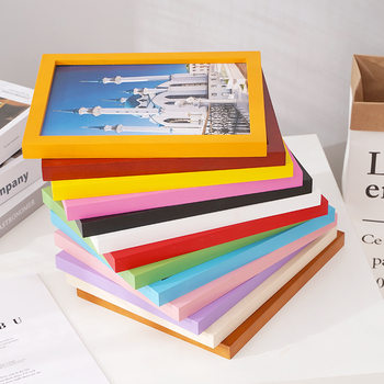 5-inch 10-inch pine certificate frame picture frame creative desktop decoration wooden paint photo frame wooden frame wooden photo frame