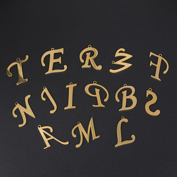 27mm big new explosions 26 English letters fashion men's and women's necklace pendant pendant manufacturers directly for cross-border