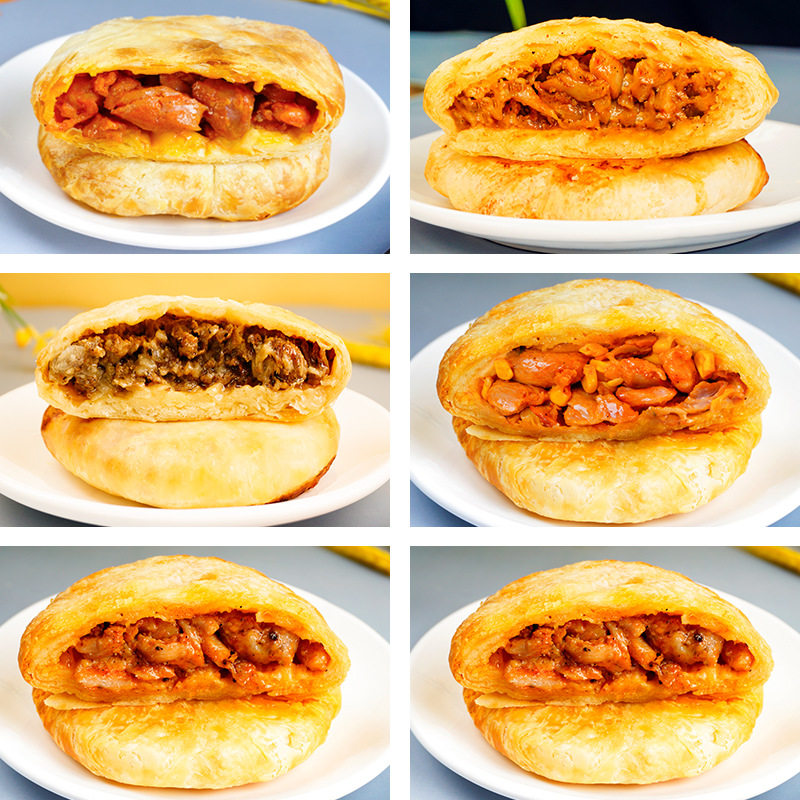 Maido Pie Black Pepper Beef Teriyaki Chicken Legs Spicy Squid Pancake Pancake Microwave Heating That is Wholesale