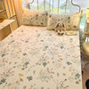 Cotton Four-piece Set Cotton 2025 New Bedding Fresh Floral Quilt Cover Bed Sheet Dormitory Three-piece Set Bedclothes