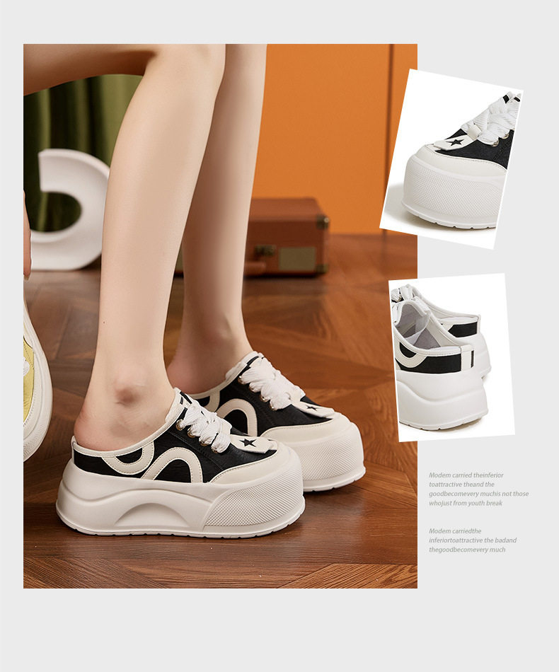 Dép sandal nữ đế dày microfibre mũi tròn form rộng — Quả cầu, Hạt chi tiết 1