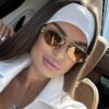 European and American Cone High-End Sunglasses Miaojia Catwalk Style Metal Frame Oval Dark Green Retro Korean Style Sunglasses for Women