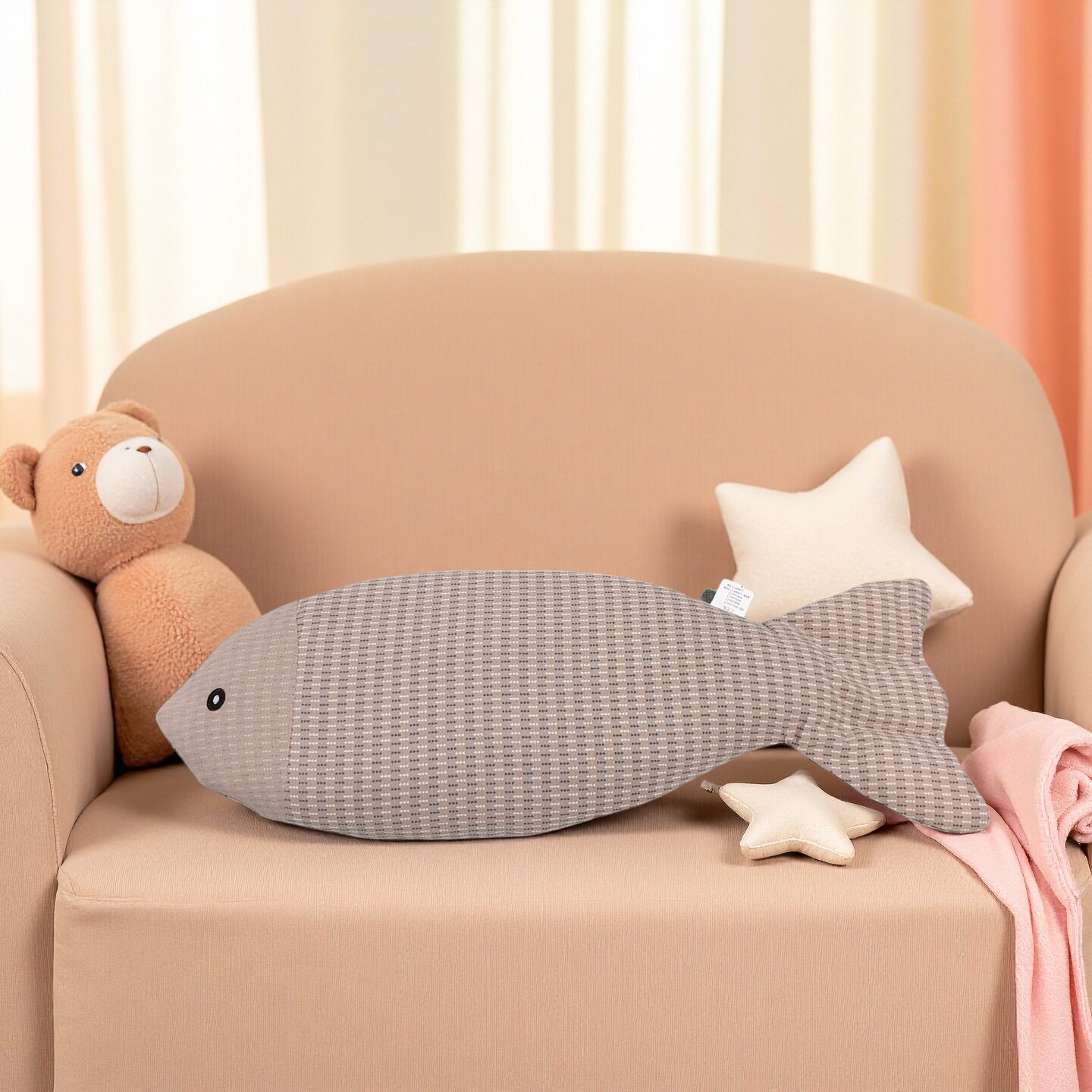 Cotton Fish Pillowcase, Cute Kidsren's Pillowcase, Pillowcase, Buckwheat Pillowcase, Pillowcase, Cartoon Kidsren's Baby Pillow