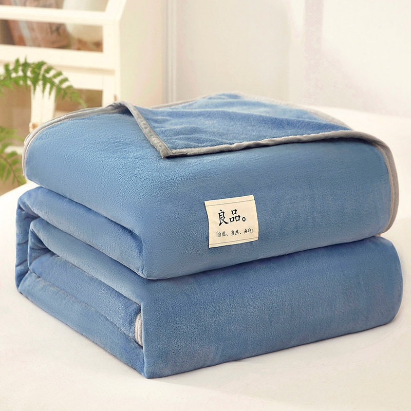 New Plaid milk velvet blanket thickened gift blanket sofa blanket nap blanket flannel blanket group purchase wholesale