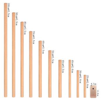 Large Household Rolling Pin for Making Dumplings, Solid Beech Wood Rolling Pin Kitchen Tool