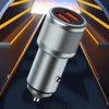 Metal 160W Super Fast Charging Dual USB Car Charger Multi-Function Car Charger Adapter Universal for Mobile Phones