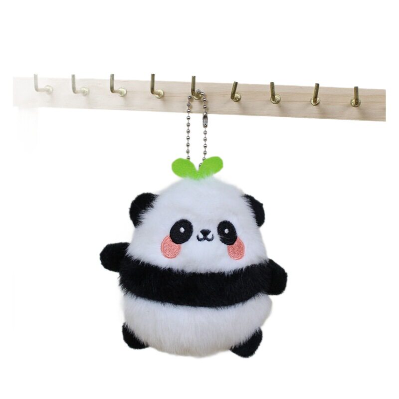Internet Celebrant Cute Panda Pendant Plush Toy Doll Little Panda Bag Pendant Keychain Doll Wholesale