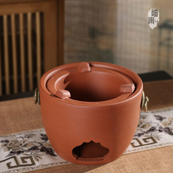 [Tao Chao Wen Chuang] Chaozhou Gongfu Tea Red Mud Multi-use Carbon Furnace Water Furnace Durable Outdoor Furnace Explosion-proof Carbon Furnace