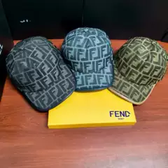 Letter Ff High-End Classic Monogram Curved Brim Baseball Cap Trendy Style Premium Quality Edge-Stitched Peaked Cap with Tags, No Box