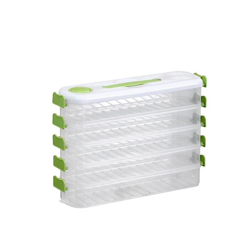 Special Storage Box for Frozen Dumplings in the Gap between the Refrigerator Side Door, Food-Grade Sorting and Organizing Box, Space-Saving Dumpling Box