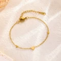 7712 three little hearts bracelet gold