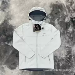 High-Quality Fleece Spring and Autumn Jacket with Embroidery, New Softshell Windproof Hooded Waterproof Outdoor Jacket for Men and Women