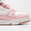 White pink white