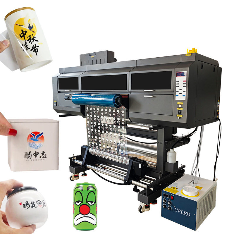 Digital Uv Crystal Label Printer Roll Laminated Mooncake Box Wine Bottle Glass Personalized 3D Label Sticker Logo