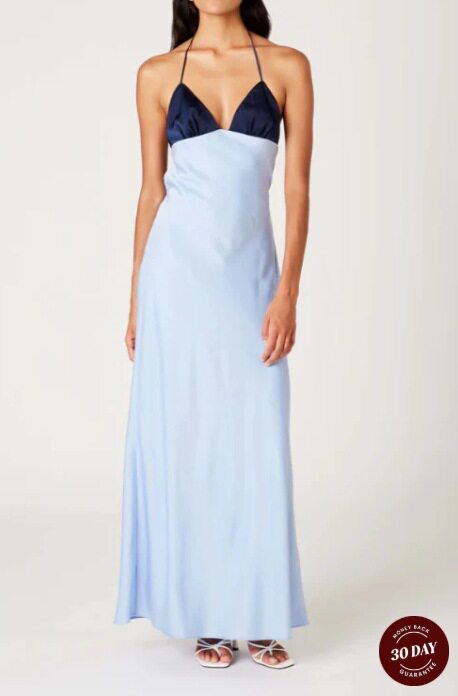 Summer Womens Color Block Spaghetti Strap Dress Sexy V Neck Open Back Casual Style Wholesale Available