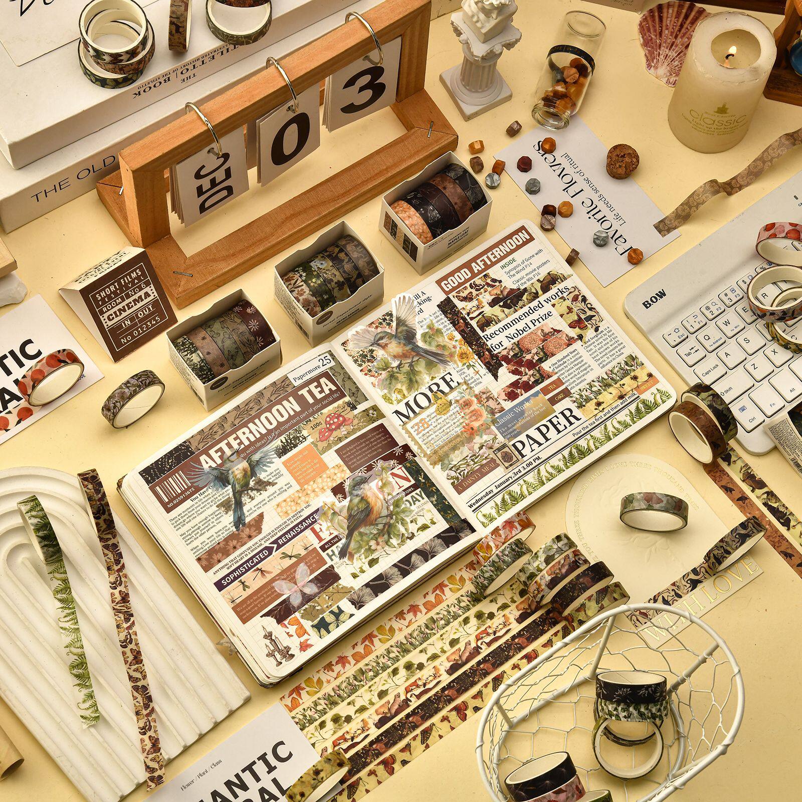 Forest Quote Series Washi Tape Basic Diary Handbook Tape Material DIY Decorative Sticker Tape