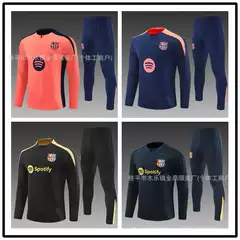 Factory Direct Sales 2526 Barcelona Club Adult Half-Sleeve Suit Children's Suit Football Training Uniform