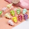 14*11mm colorful gourd vertical hole ceramic beaded diy handmade car hanging mobile phone chain bracelet accessories material loose beads