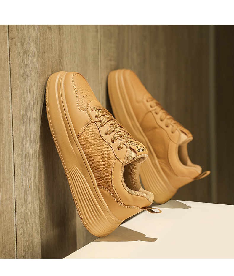 White Men's Shoes Spring New Breathable Low-top Thick-soled Trendy All-match Sneakers Men's Height-increasing Casual Fashion Trendy Shoes 17 O1CN01UMcaEZ1cA4ZUYQBag !!2215596333559 0 cib