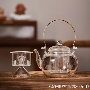 Glass Teapot with Handle 2024 New Model Electric Ceramic Stove Household Kettle Tea Maker Tea Stove Set