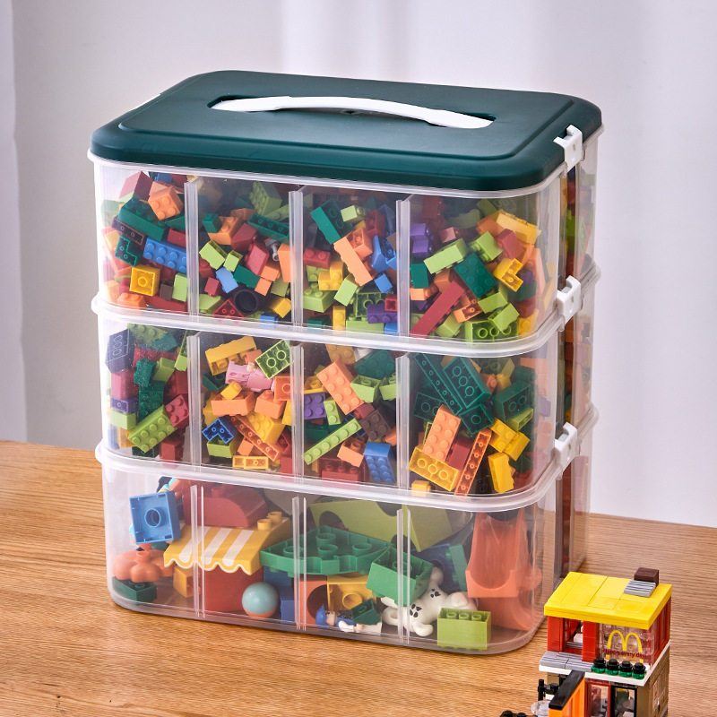 Factory Large Storage Box for Beads, Transparent Toy Storage Box, Building Block Lego Storage Box, Storage and Organization