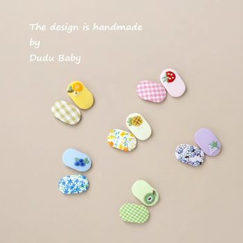 Cute fruit embroidery baby small hairpin does not hurt hair baby clip children's bb clip hair accessories girls hairpin headdress