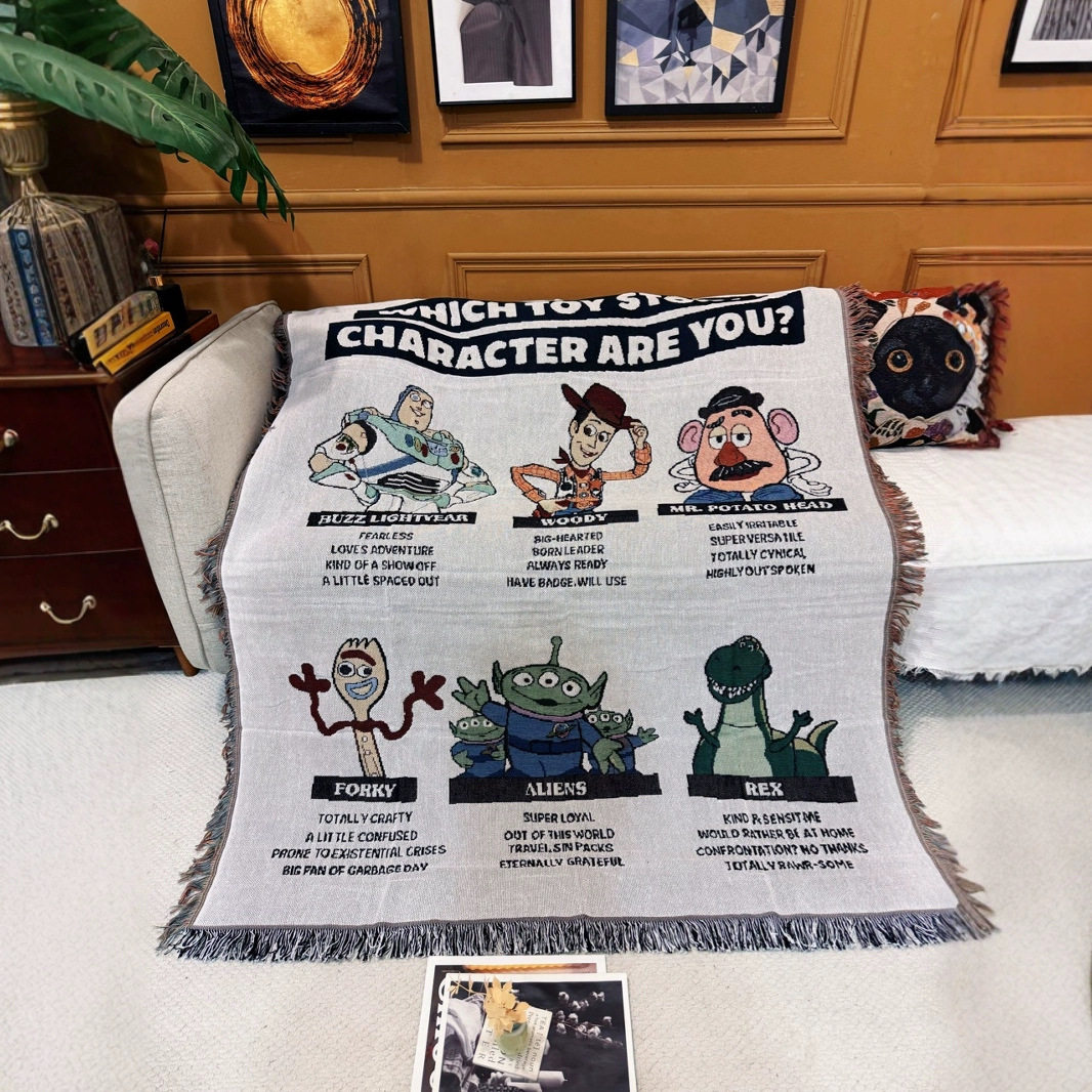 Toy Story Cotton Thread Knitted Room Casual Decoration Sofa Blanket Living Room Sofa Tapestry Children's Blanket Blanket