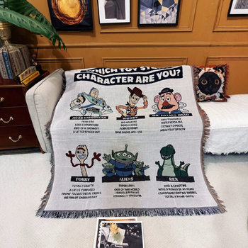 Toy Story Cotton Thread Knitted Room Casual Decoration Sofa Blanket Living Room Sofa Tapestry Children's Blanket Blanket
