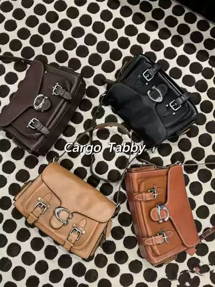 Kou 2024 New Cargo Soft Tabby Shoulder Crossbody Handbag Vintage Flip Casual Bags