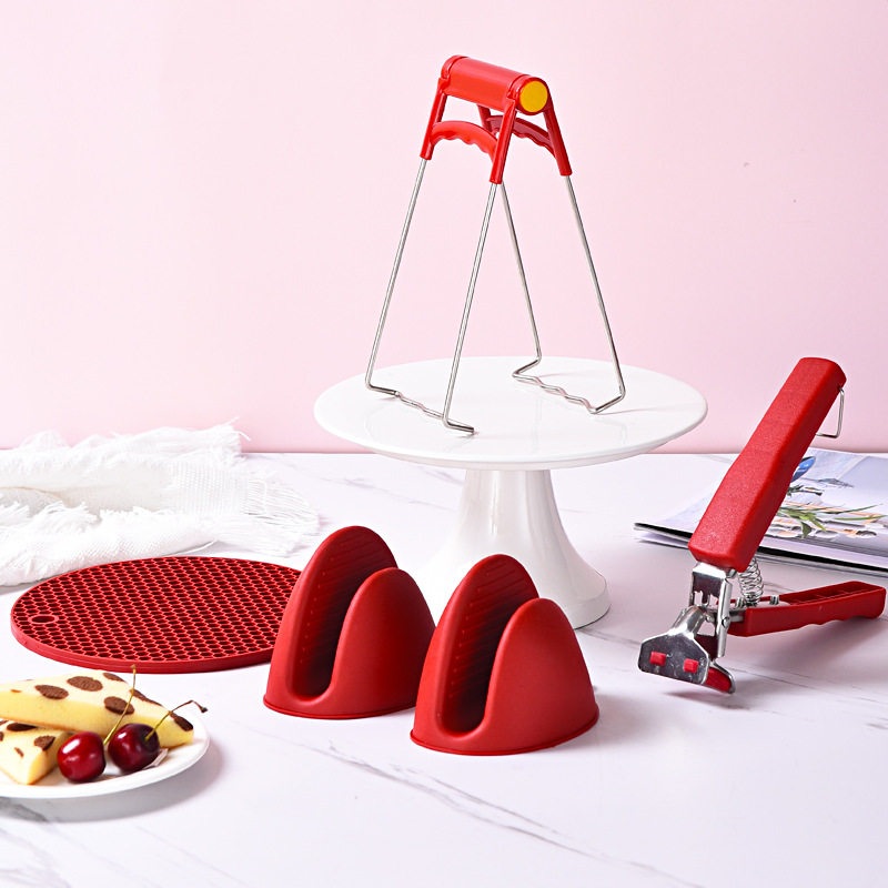 Manufacturer's In-Stock Stainless Steel Dish Clamp, Creative Trapezoidal Plate Holder, Kitchen Tool, Bowl Clamp, Dish Clamp