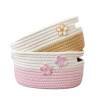 Woven Storage Basket Snacks Headphones Cosmetics Storage Desk Coffee Table Storage