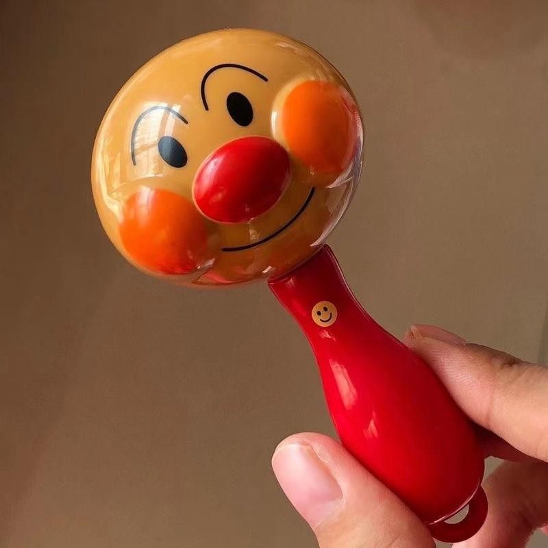 【代发】工厂面包超人手摇铃沙锤拨浪鼓五角星曼哈顿球早教玩具批