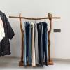 Natural Solid Wood Coat Rack Floor-Standing Household Coat Rack Artistic Solid Wood Practical Branch Simple Bedroom Floor-Standing