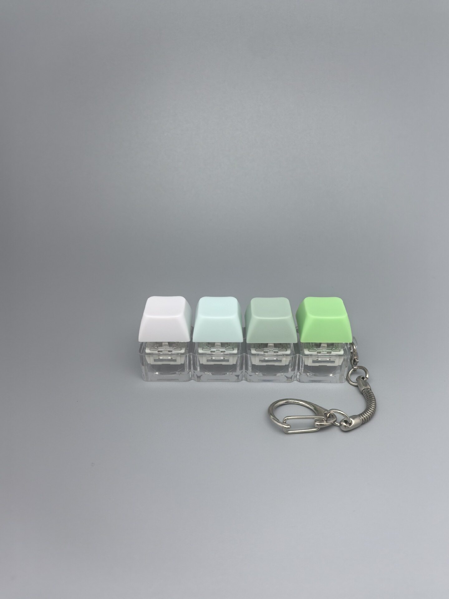 四键马卡龙按键解压玩具钥匙扣键盘办公摸鱼按键解压玩具跨境